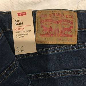 Levi’s Men’s 511 34x30 Slim Fit Jeans